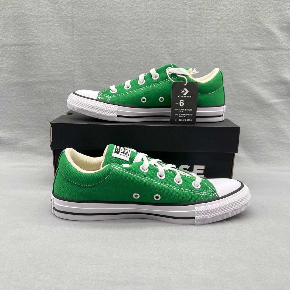 Converse CTAS Street Slip Green White Black Sneakers A17215F Mens 6 Womens 8